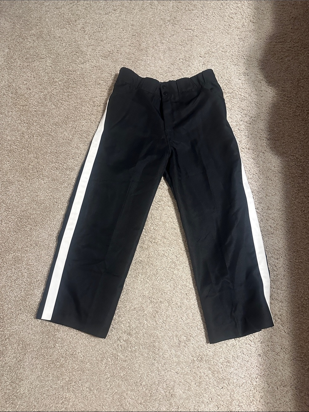 Dalco Athletics microtwill black football ref pants